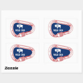 Wild Iris Climbing Carabiner Rechteckiger Aufkleber (Blatt)