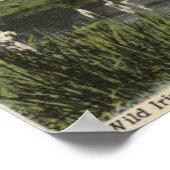 Wild Iris Growing nahe am Mammoth Poster (Ecke)