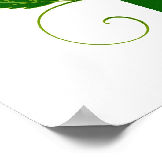 Wild irische Rose Poster (Ecke)