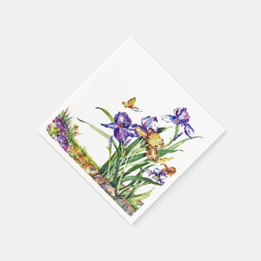 Wild Irises Serviette (Ecke)