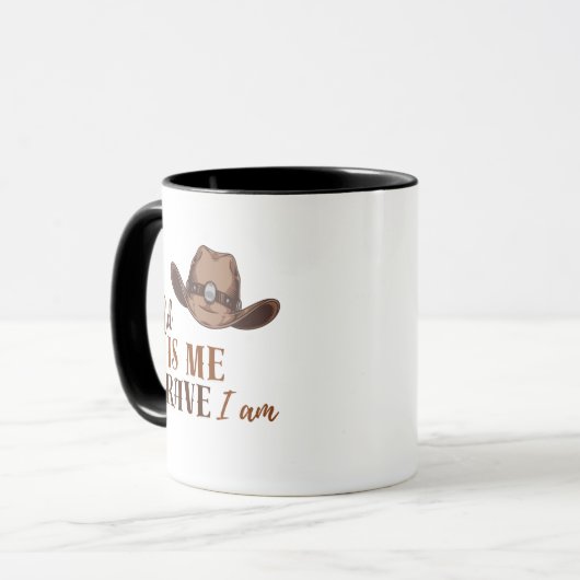 WILD is me BRAVE Ich bin zweitönige Kaffee-Tasse Tasse (Vorderseite Links)