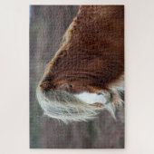 Wild isländisches Pferd auf einem Feld Puzzle (Vertikal)