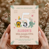 Wild Jungle 5. Geburtstag Einladung