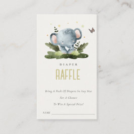 Wild Jungle Animal Kids Diaper Raffle Baby Dusche Begleitkarte