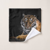 Wild Jungle Animal Tiger Badhandtuch Set (Waschlappen)