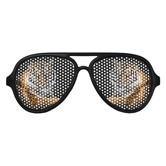 Wild Jungle Animal Tiger Partybrille (Vorderseite)