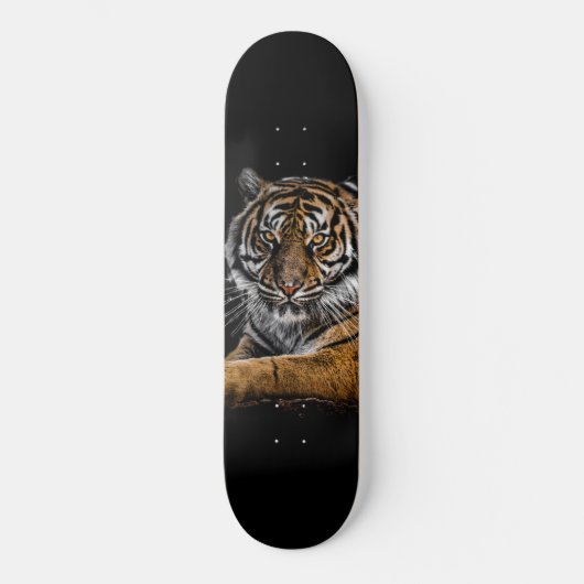 Wild Jungle Animal Tiger Skateboard (Vorderseite)