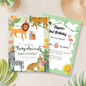 Wild Jungle Birthday Invitation Einladung