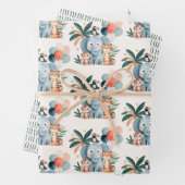 Wild Jungle Birthday Party Pattern Geschenkpapier Set (Beispiel)