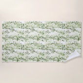 Wild Jungle Green Ivy Strandtuch (Vorderseite)