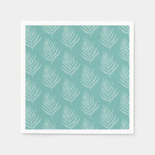 Wild Jungle Leaf Pattern Party Napkins Serviette (Vorderseite)