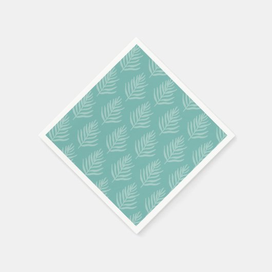 Wild Jungle Leaf Pattern Party Napkins Serviette (Ecke)