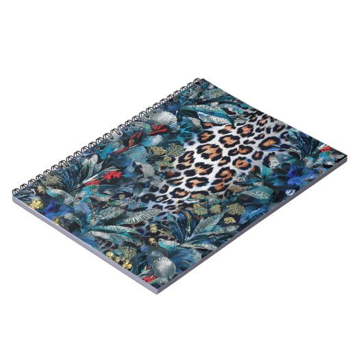 Wild Jungle Leopar Notizblock (Linke Seite)