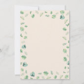 Wild Jungle Safari Animals Birthday Dankeskarte (Rückseite)