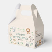 Wild Jungle Safari Animals Birthday Geschenkschachtel (Vorderseite)