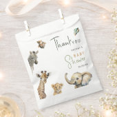 Wild Jungle Safari Animals Kinderdusche Vielen Dan Geschenktütchen (Ausgeschnitten)