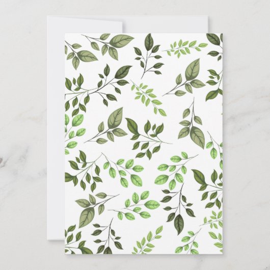 Wild Jungle Safari Baby Boy Dusche Einladung (Rückseite)