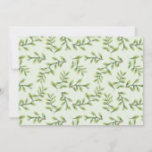 Wild Jungle Safari Baby Tiger Aqiqah Foto Einladung (Rückseite)