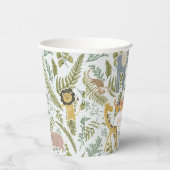 Wild Jungle Safari Tiere Botanische Babydusche Pappbecher (Rechts)