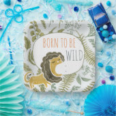 Wild Jungle Safari Tiere Botanische Babydusche Pappteller (Party)