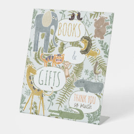 Wild Jungle Safari Tiere Botanische Babydusche Sockelschild