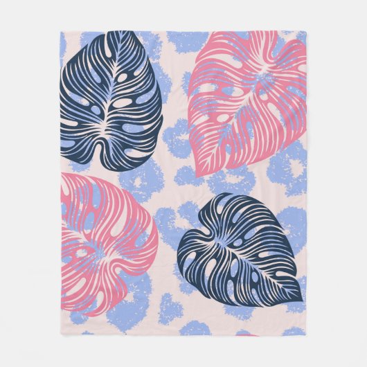 Wild jungle seamless pattern,background with hand fleecedecke (Vorderseite)