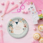 Wild Jungle Theme Birthday Party Pappteller (Party)