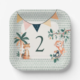Wild Jungle Theme Birthday Party Pappteller