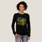 “Wild Jungle Tiger – Nature-Inspired Magnetic Fram Tri-Blend Shirt (Volle Vorderseite)