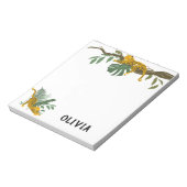 Wild Jungle Tiger Personalisiert Notepad  Notizblock (Rotiert)