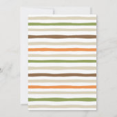 Wild Jurassic Dinosaur Kinderdusche Einladung (Rückseite)