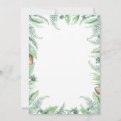 Wild Jurassic Es ist ein Junge! Dinosaur Baby Dusc Einladung (Rückseite)