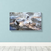 Wild (Kanada) Gänsejase: Die Spat bei Piper Spit Leinwanddruck (Insitu (Holzboden))