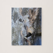 Wild (Kanada) Gänsejase: Die Spat bei Piper Spit Puzzle (Vertikal)