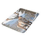 Wild kanadisches Reindeer-Design Badematte (Schrägansicht)