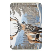 Wild kanadisches Reindeer-Design Badematte (Vorderseite Vertikal)