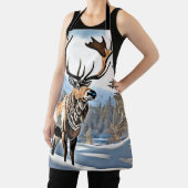 Wild kanadisches Reindeer-Design Schürze (InSitu)