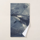 Wild Killer Whale Jumping Badhandtuch Set (Handtuch)