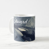 Wild Killer Whale Jumping Kaffeetasse (Vorderseite Links)
