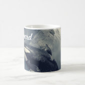 Wild Killer Whale Jumping Kaffeetasse (Mittel)