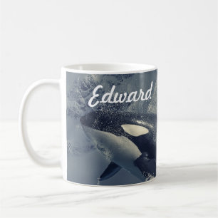 Wild Killer Whale Jumping Kaffeetasse