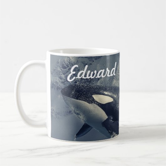 Wild Killer Whale Jumping Kaffeetasse (Links)