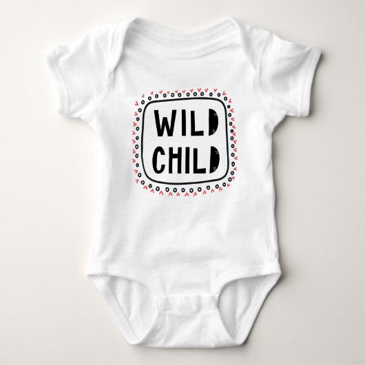 WILD KIND GERAHMT | WALE | SCANDI KIDS BABY STRAMPLER (Vorderseite)