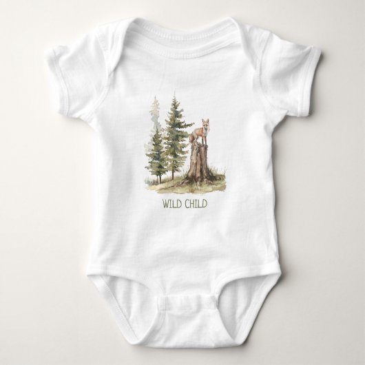 WiLD KIND Wald Waldland Fuchs Baby Strampler (Vorderseite)