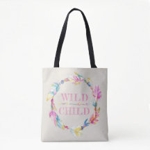 Wild kinderfarbene Aquarelltasche