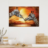 Wild Kisses Art Poster (Küche)