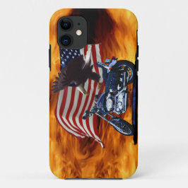 Wild & kostenlos - Patriotischer Adler, Motorrad u Case-Mate iPhone Hülle