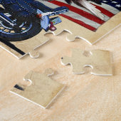 Wild & kostenlos - Patriotischer Adler, Motorrad u Puzzle (Seite)