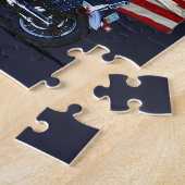 Wild & kostenlos - Patriotischer Adler, Motorrad u Puzzle (Seite)