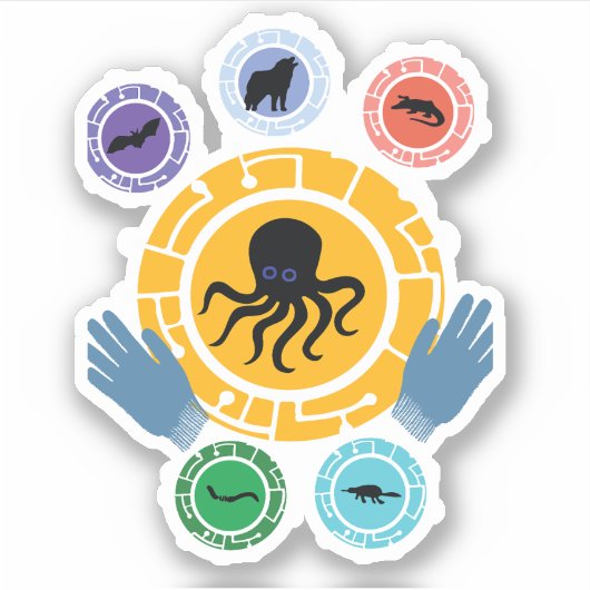 Wild Kratt Aufkleber (Vorderseite)